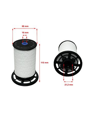 Fiat Ducato (2.3 D 88-96-103-118-130 Kw) F1A Euro 6 Motor 2015 ve Sonrası Yakıt Filtresi