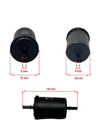 Citroen C3 Picasso (1.2, 1.4, 1.6) 2009-2018 Benzin Filtresi