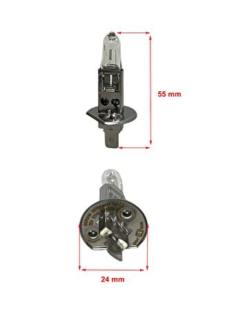 H1 12V 55W (%30 Fazla Işık) Far Ampulü