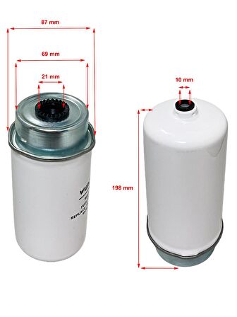 Ford Transit Minibüs (2.2 Tdci, 2.4 Tdci, 3.2 Tdci) 2006-2014 Yakıt Filtresi