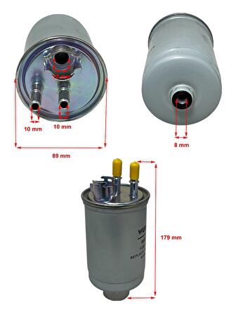Ford Focus I (1.8 D 55-66 Kw) 1998-2005 Yakıt Filtresi