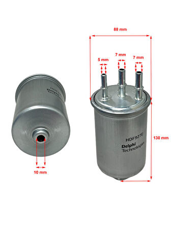 Delphi Ford Mondeo III (2.0 Tdci, 2.2 Tdci 66-85-96-110-114 Kw) 2000-2007 Yakıt Filtresi