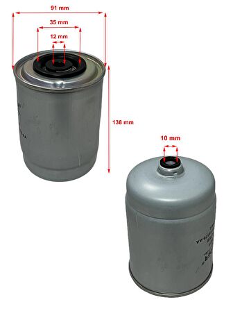 Ford Transit (2.5 D 51-55-56-63-74-85 Kw) 1994-2000 Yakıt Filtresi