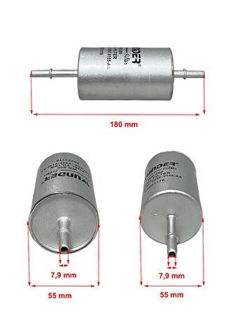 Volvo S40 II (1.6, 1.8, 2.0 2.4, 2.5) 2004-2012 Benzin Filtresi