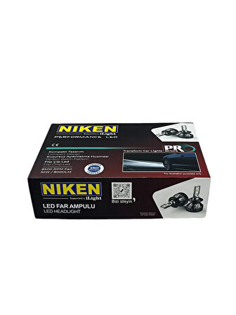 Niken Led Xenon Pro Serisi 9006 (HB4) Far Ampulü 2'Li Takım