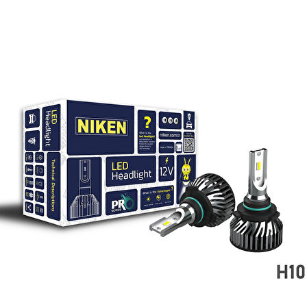 Niken Led Xenon Pro Serisi H10 Far Ampulü 2'Li Takım