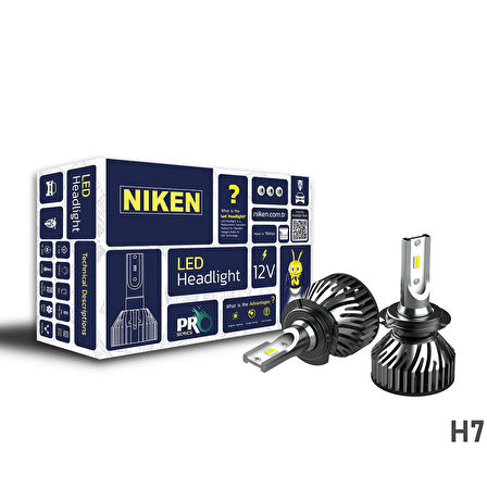 Niken Led Xenon Pro Serisi H7 Far Ampulü 2'Li Takım