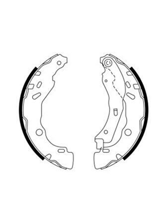 Mga Citroen DS3 2010-2015 Arka Fren Balatası Takım 203x39 mm