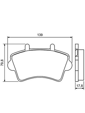 Mga Opel Movano A 1998-2010 Ön Fren Balatası Takım
