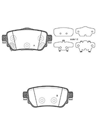 Mga Nissan Leaf 2019 ve Sonrası Arka Fren Balatası Takım