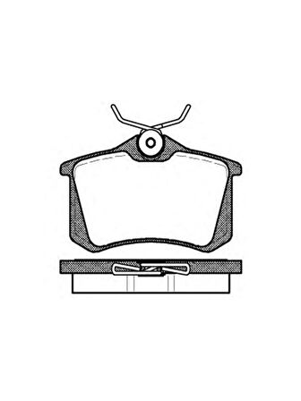 Mga Audi A2 2000-2005 Tırnaklı Tip Arka Fren Balatası Takım