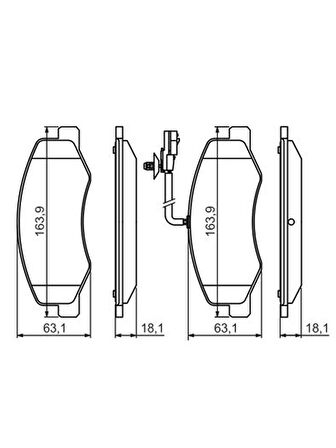 Mga Nissan NV400 2.3 DCi 2012-2022 Çift Teker Arka Fren Balatası Takım