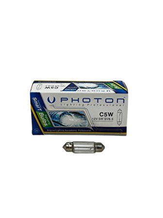 Photon 12 V C5W 36 mm Halojen Sofit Tavan Bagaj Ampulü 10 Adet