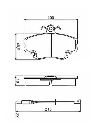 Mga Renault Twingo I, II 1993-2014 Dar Tip Ön Fren Balatası Takım