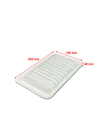 Wunder Suzuki Splash 1.0 48-50 Kw, 1.2 63-66-69 Kw 2008-2014 Küçük Tip Hava Filtresi