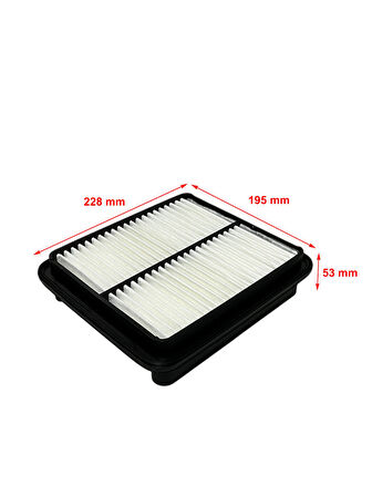 Wunder Suzuki Vitara 1.6, 1.9D, 2.0, 2.0D, 2.5 1988-1999 Düz Kısa Tip Hava Filtresi