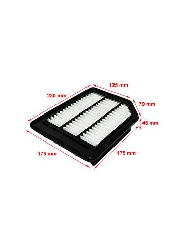 Wunder Suzuki Vitara 1.6 D, 88 Kw 2015 ve Sonrası Hava Filtresi