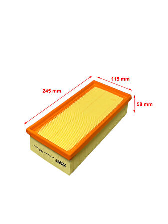 Wunder Smart Forfour (C454) 1.1, 1.3, 1.5 2004-2006 Hava Filtresi