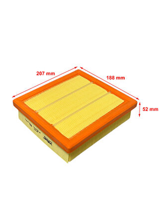 Wunder Jeep Renegade 1.4, 1.6, 1.6-2.0 Crd, 1.6 Mtj 2014 ve Sonrası Hava Filtresi