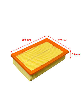 Wunder Fiat Bravo, Brava I 1.2, 1.4, 1.6, 1.8 Gt, 1.9 Jtd, 2.0 Hgt 1995-2002 Hava Filtresi
