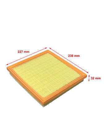 Wunder Subaru Xv 1.6 84 Kw, 2.0 110 Kw 2017 ve Sonrası Kısa Tip Hava Filtresi