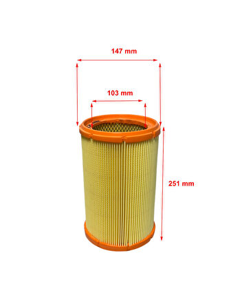 Wunder Lancia Thesis 2.0, 2.4, 2.4 D, 3.0 2002-2009 Hava Filtresi