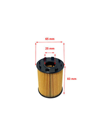 Wunder Opel Astra H 1.3 D 66 Kw 2005-2010 Tırnaklı Yağ Filtresi
