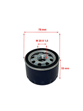 Wunder Nissan Note 1.5 DCi 2006-2008 Küçük Boy Yağ Filtresi