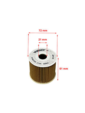 Wunder Hyundai Tucson 1.6 Crdi 85-100 Kw 2018-2020 Yağ Filtresi