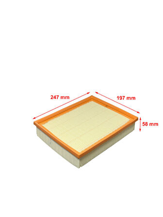 Waben Renault Laguna 1.5D 81 Kw, 2.0 125-150 Kw, 2.0D 96-110-127-131 Kw 2007-2015 Hava Filtresi