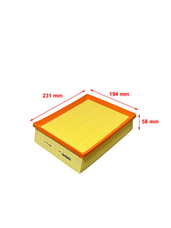 Wunder Renault Laguna II 1.9 DCi, 2.0, 2.0 DCi, 2.2 DCi, 2.9, 3.0 V6 2001-2007 Hava Filtresi