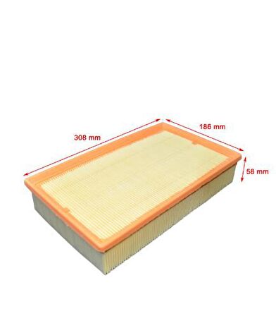 Vw Multivan V 1.9-2.0-2.5 TDI, 2.0 BiTDI 2003-2015 Hava Filtresi