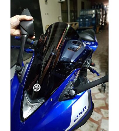 Yamaha Yzf R 25 Ön Siperlik Camı Füme Renk Biadil Marka 2014/2017 Uyumlu Arasmoto