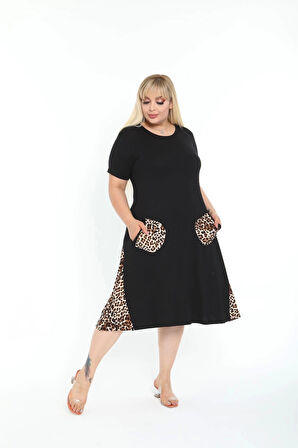 Kadın Siyah Büyük Beden Elbise