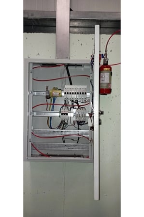 2 kg Pano İçi Otomatik Yangın Söndürme Sistemi Elektrik Panosu Acil Durum Araç Oto Muayene