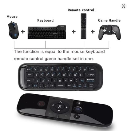 Mini Kablosuz Air Mouse Klavyeli Kumanda Android TV / Tv Box /Pc/Projektör uyumlu