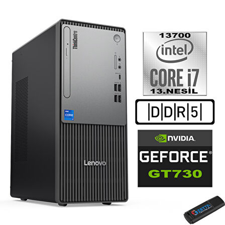Lenovo Thinkcentre Neo 50T Gen5 Intel Core I7 13700 32GB Ddr5 4tb SSD Windows 11 Pro Nvidia GT730 73012UB000LTRW15+ZETTA Flash Bellek