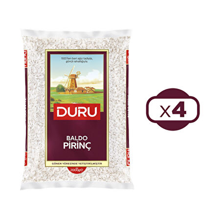 Duru Baldo Pirinç 2000 gr x 4 Adet