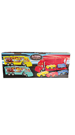 CNL-6117 JR. TOM FRICTION CAR 3 ARAÇLI TAŞIYICI TIR 35 cm