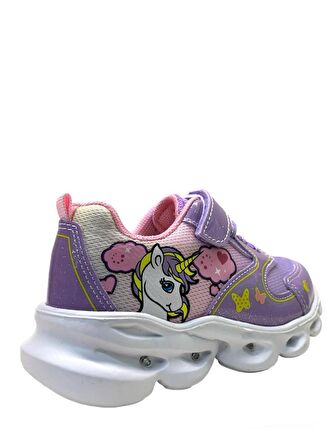 Pepino 1373 Kız Çocuk Hafif Unicorn Işıklı Sneaker