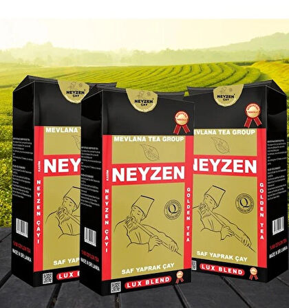 Mevlana Çay Neyzen 400 GR Saf Yaprak Golden Tea (3 ADET) -%100 Premium Garantili Ithal Sri Lanka'nın Efsanesi