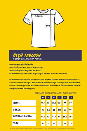 Erkek Baskılı Basic Oversize Bisiklet Yaka 2'Li Pamuklu T-shirt