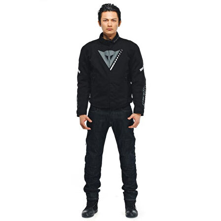 Dainese Veloce Black Charcoal Gray White D-Dry Mont SİYAH BEYAZ
