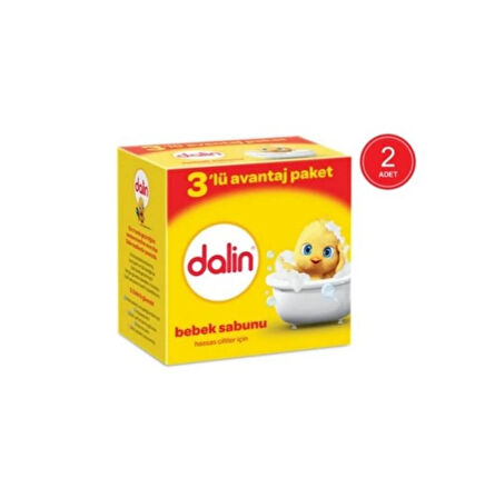 Dalin 3'lü Avantaj Paket Bebek Sabunu 100 G x 2