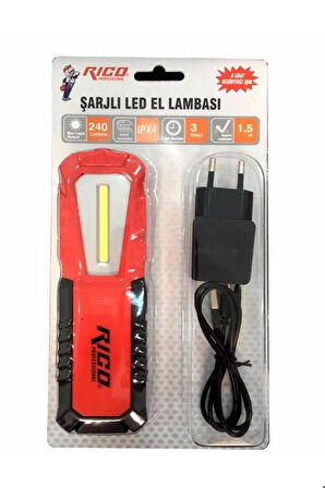 Rc0037 240 Lumen Şarjlı Led El Feneri El Lambası Mıktanıs N11.11165