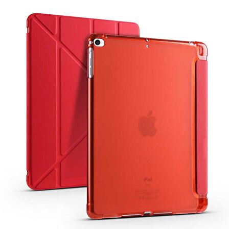 Gpack Apple iPad 10.2 2021 9.Nesil Kılıf Standlı Katlanabilir Pu Silikon tf1