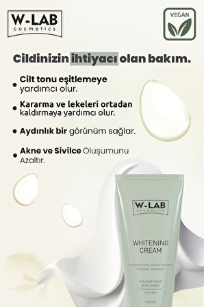 W Lab Beyazlatıcı Krem 2 li Paket