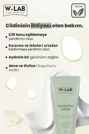 W-Lab Cosmetics Beyazlatıcı Krem 2 li Paket
