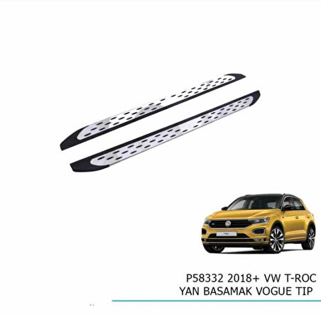 Vw t-roc yan basamak koruma 2018+ oem tip