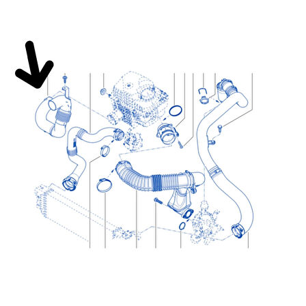 Hava Filtre Borusu Hortumu Renault Master 3 2.3 Dci 165554107R MAİS